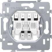 Niko Механизм выключателя 2-клавишный, пруж. клеммы 170-71515