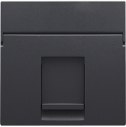 Niko Антрацит Накладка на розетку RJ 122-65100