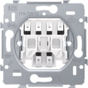 Niko Механизм переключателя 2-клавишный,пруж. клеммы 170-72615