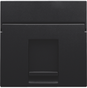 Niko Черный Накладка на розетку RJ 161-65100