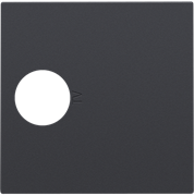 Niko Антрацит Накладка TV розетки 122-69101