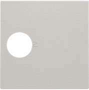 Niko Серый Накладка TV розетки 102-69101