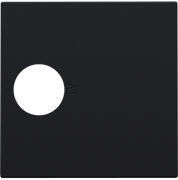 Niko Черный Накладка TV розетки 161-69101