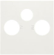 Niko Белый Накладка TV/FM/SAT 101-69551