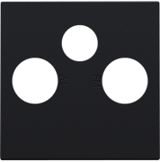 Niko Черный Накладка TV/FM/SAT 161-69551