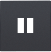 Niko Антрацит Накладка на USB-зарядку 122-68001