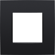 Niko Intense Черный матовый Рамка на 1 пост 130-76100