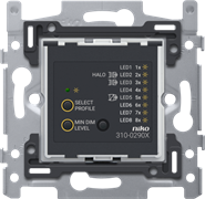 Niko Механизм кнопочного диммера LED, двухпроводной, 3-300 Вт 310-02901