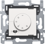 Niko Пластик Белая сталь Терморегулятор с датчиком в комплекте 154-88001
