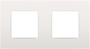 Niko Intense Белый Рамка на 2 поста 120-76800