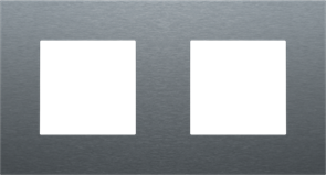 Niko Pure Металл Свинцово-серый Рамка на 2 поста 220-76800