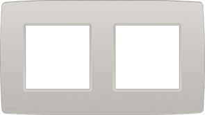 Niko Original Серый Рамка на 2 поста 102-76800