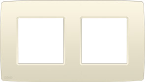 Niko Original Слоновая кость Рамка на 2 поста 100-76800