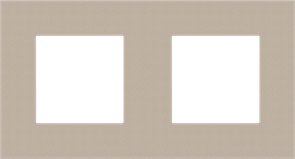 Niko Pure Металл Шампань сталь Рамка на 2 поста 157-76800