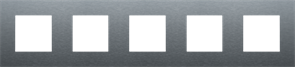 Niko Pure Металл Свинцово-серый Рамка на 5 постов 220-76005
