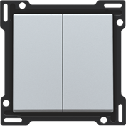 Niko Серебро Клавиша двойная 121-61505