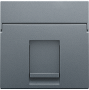 Niko Свинцово-серый Накладка на розетку RJ 220-65100