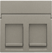 Niko Бронза Накладка на розетку RJx2 123-65200