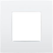 Niko Intense Рамка на 1 пост, белый матовый 131-76100