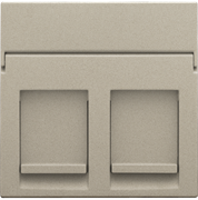 Niko Шампань Накладка на розетку RJx2 157-65200