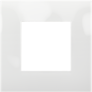 Niko Pure Прозрачный белый Рамка на 1 пост 241-76100