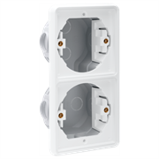 Niko Hydro Белый Рамка на 2 поста, встраиваемая, вертик 701-74000