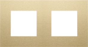 Niko Металл Золото Рамка на 2 поста 221-76800