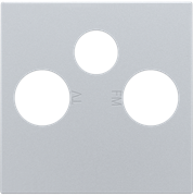 Niko Серебро Накладка TV/FM/SAT 121-69551