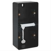 Niko Hydro Черный Рамка на 2 поста, вертик, 2 входа 761-83201