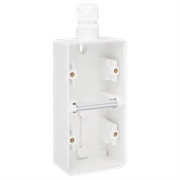 Niko Hydro Белый Рамка на 2 поста, вертик, 1 вход M20, с каб/вводом 701-84251