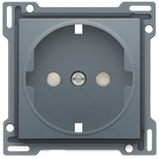 Niko Свинцово-серый Накладка розетки с шт., с/з 220-66901