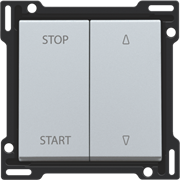 Niko Серебро Накладка на выключатель для жалюзи 121-65905