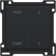 Niko Черный Накладка на выключатель для жалюзи 161-65905