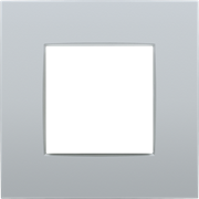 Niko Intense Серебро Рамка на 1 пост 121-76100