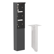 Niko Hydro Черный Уличный столбик на 3 поста 761-36830