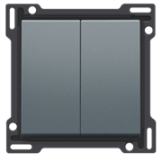 Niko Свинцово-серый Клавиша двойная 220-61505