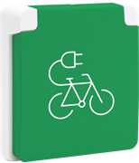 Niko Hydro Белый Розетка зарядки электровелосипеда, пруж клеммы 701-36875