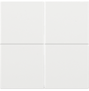 Niko Пластик Белая сталь Клавиша двойная, HUE 154-00060