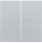 Niko Серебро Клавиша двойная, HUE 121-00060