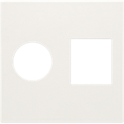 Niko Накладка TV + RJ, белый 101-65702