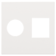 Niko Накладка TV + RJ, белый 154-65702