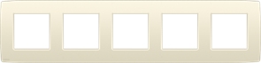 Niko Original Слоновая кость Рамка на 5 постов 100-76005