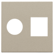 Niko Накладка TV + RJ, шампань 157-65702