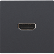 Niko Антрацит Розетка HDMI/HDMI 122-69417