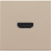 Niko Шампань Розетка HDMI/HDMI 157-69417