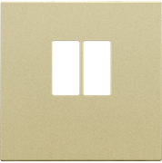 Niko Накладка аудиорозетки, клеммы до 4мм2, золото 221-69801