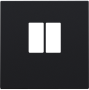 Niko Накладка аудиорозетки, клеммы до 4мм2, черный 161-69801