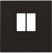 Niko Накладка аудиорозетки, клеммы до 4мм2, шоколад 124-69801