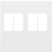 Niko Накладка двойной аудиорозетки, 4мм2, белый 154-69701