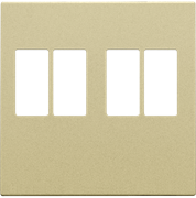 Niko Накладка двойной аудиорозетки, 4мм2, золото 221-69701